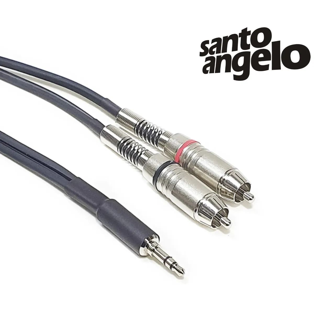Cabo P2 Estéreo para 2 RCA Santo Ângelo - 1 Metros