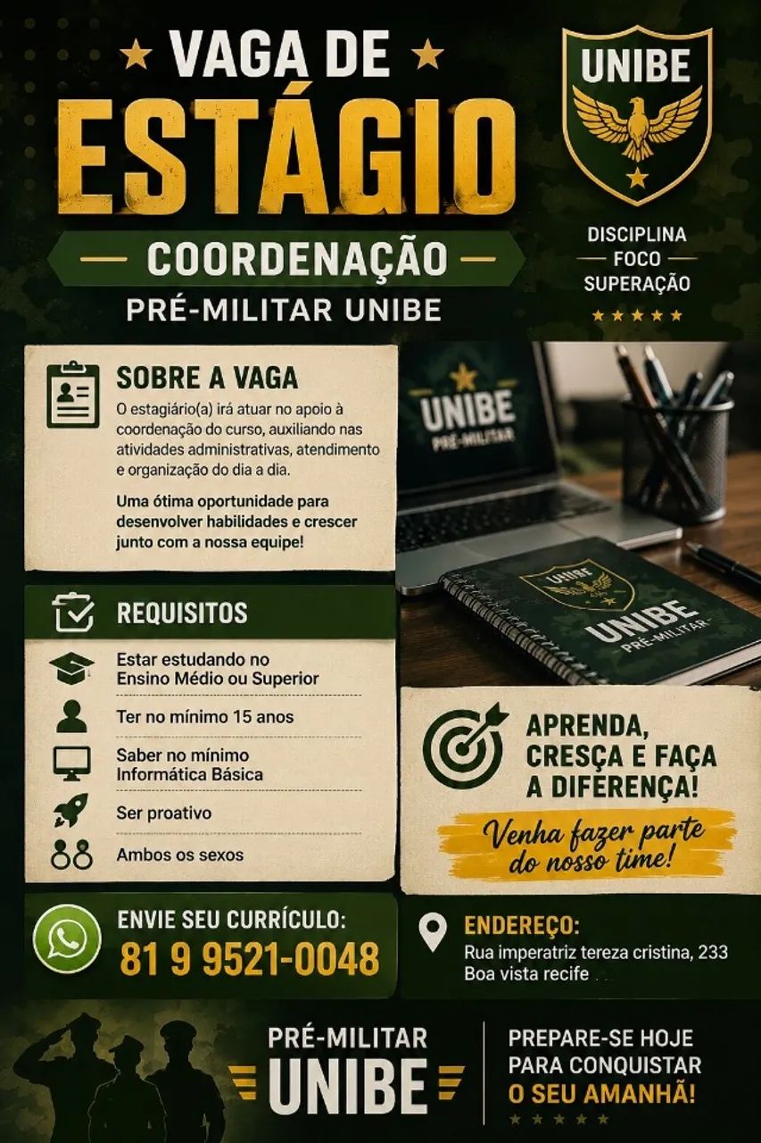 Vaga de estágio 