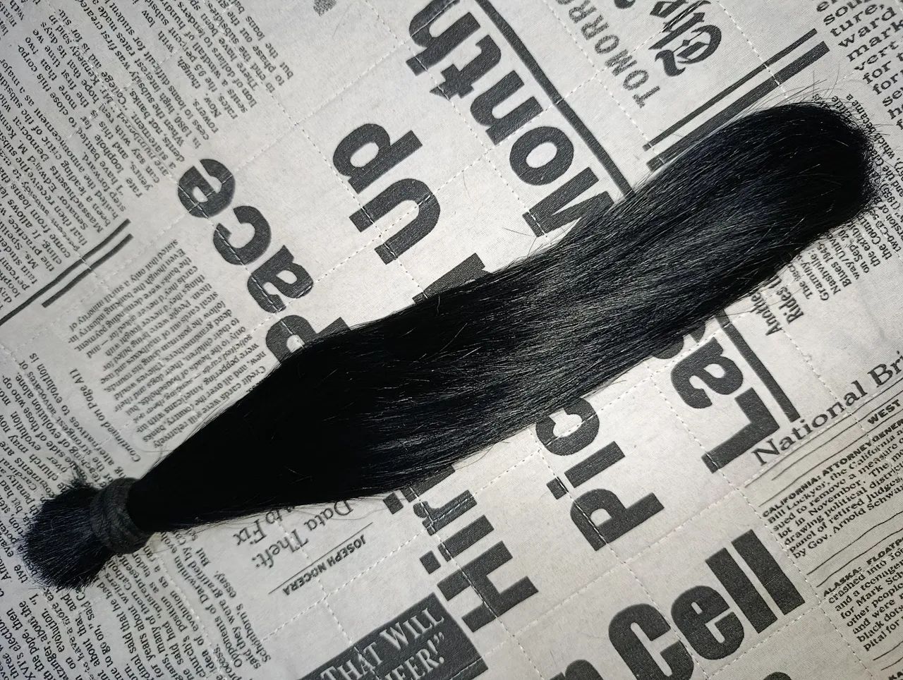 Cabelo Humano 37 cm longo forte super bem cuidado  - Foto 4