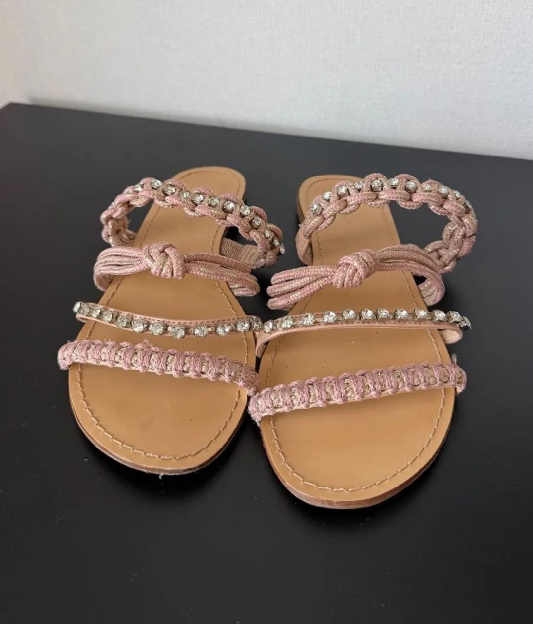 rasteirinha arezzo rosa 37 - Foto 2