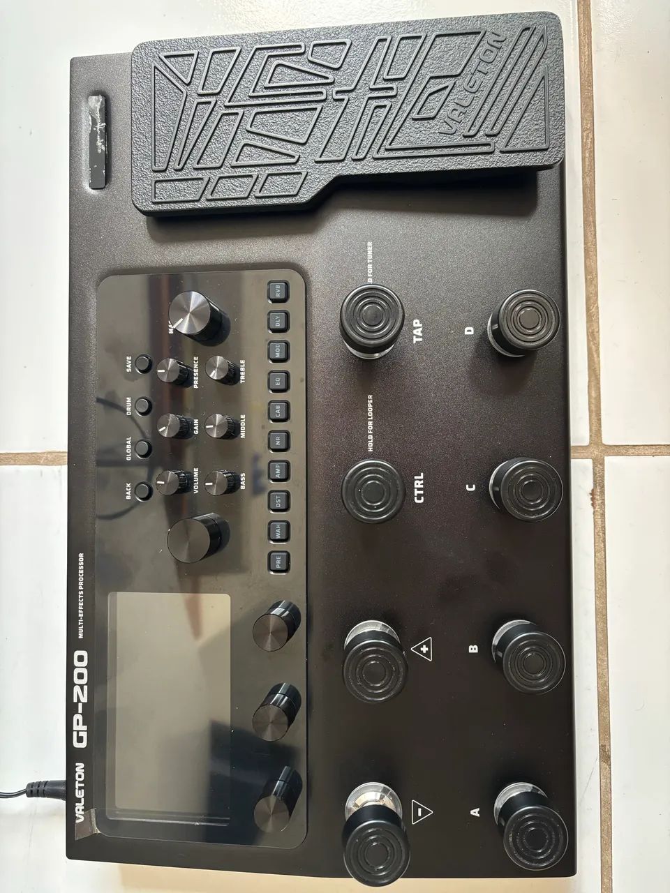 Pedal De Efeito Valeton Gp-200 Multi-effects Processor Preto - Foto 2
