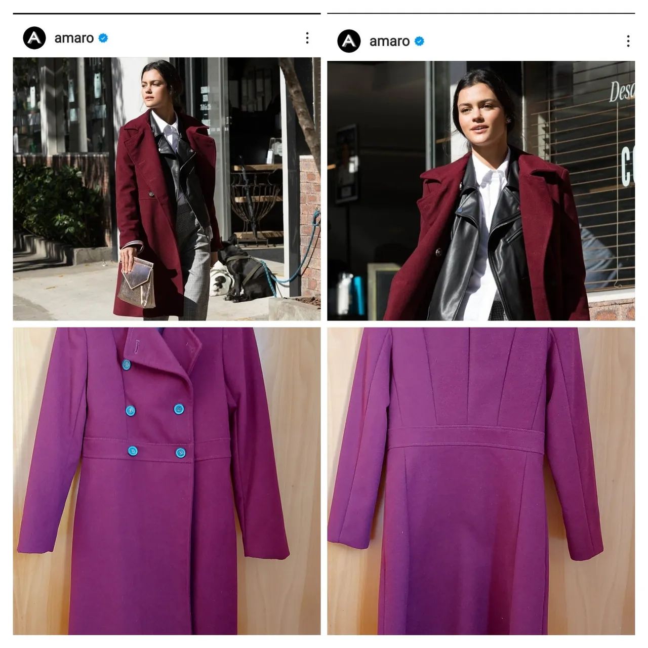 Casaco vinho Amaro veste tam  36. - Foto 3