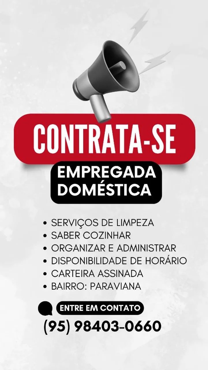 Contrato empregada doméstica 