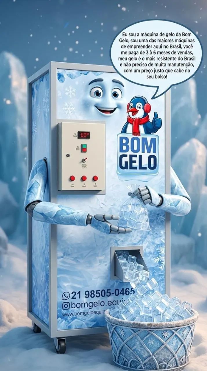Máquinas de gelo industriais em cubos e em escamas - Foto 3