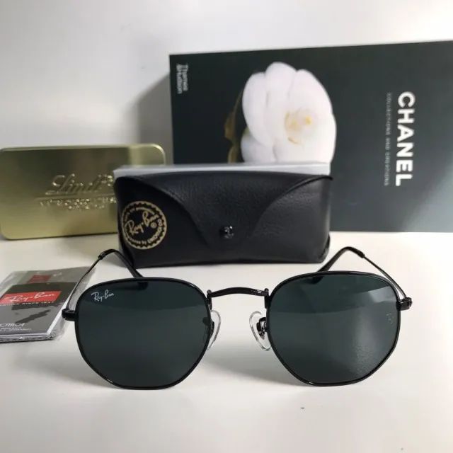 óculos de sol ray ban hexagonal black - Foto 2