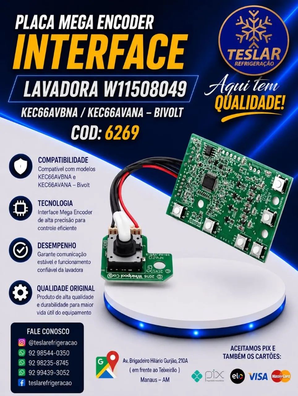 Placa Mega Encoder Interface<br>? Qualidade<br>? Precisão<br>? Pronta entrega