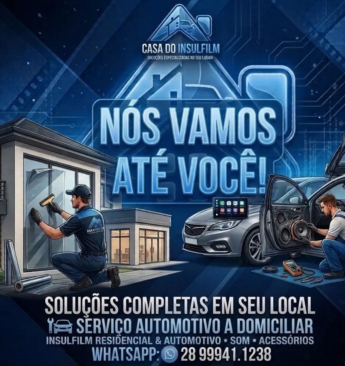 Instalação de Insulfilm residencial e comercial  - Foto 2