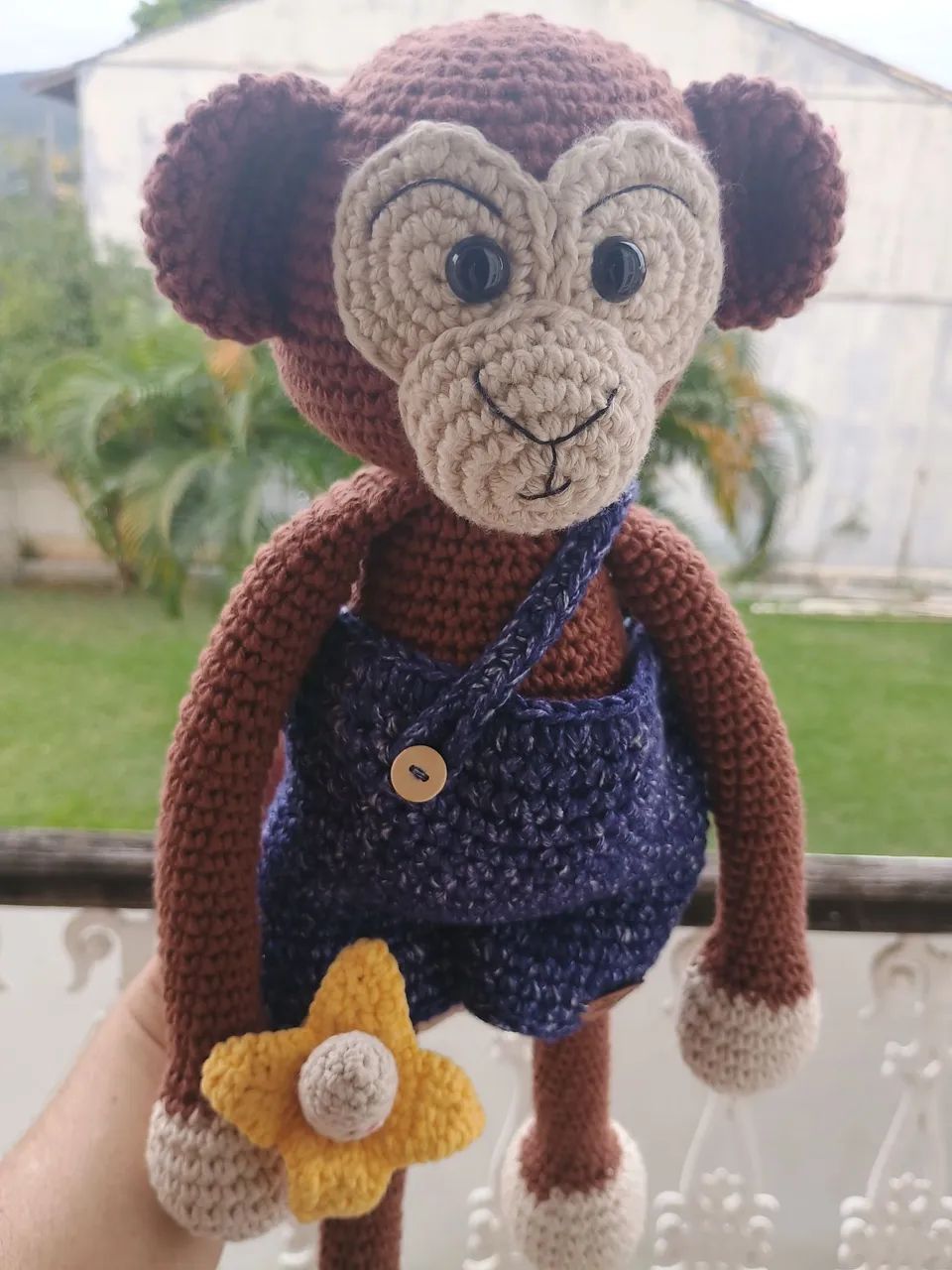 Macaco 40cm em amigurumi  - Foto 3
