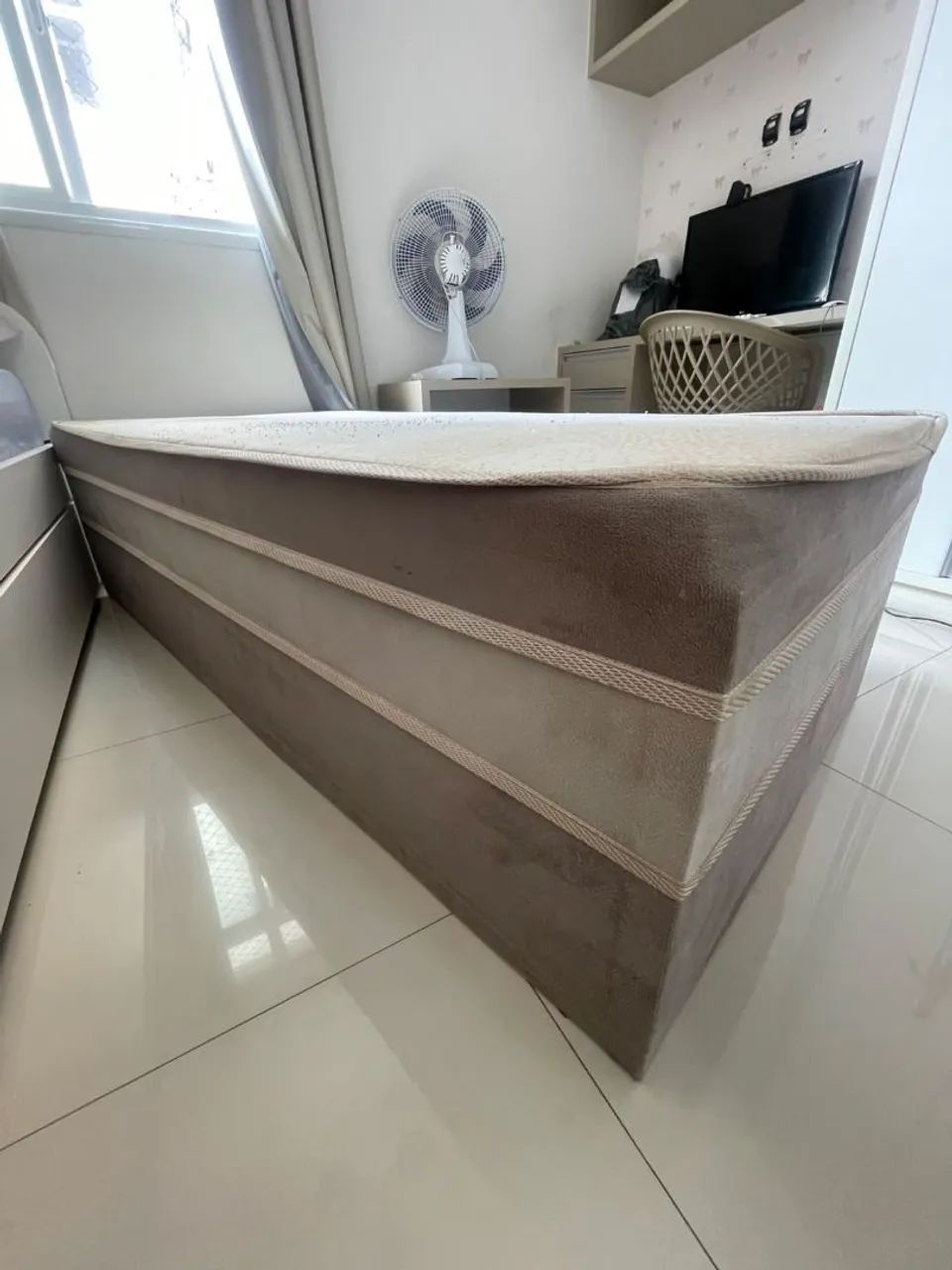 Cama box solteiro + Colchão de mola solteiro  - Foto 4