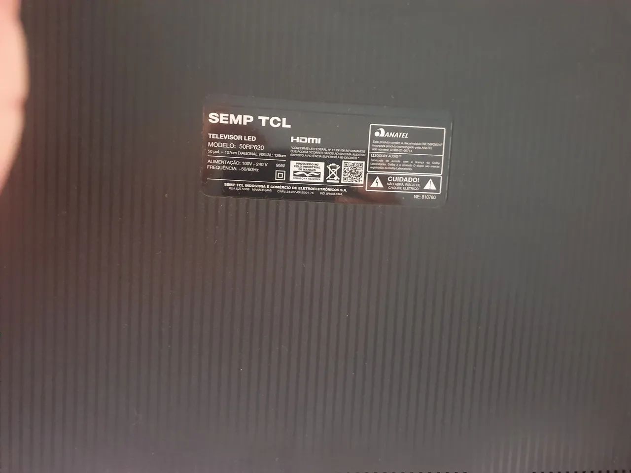 TCL ROKU TV para retiradas de peças. - Foto 3