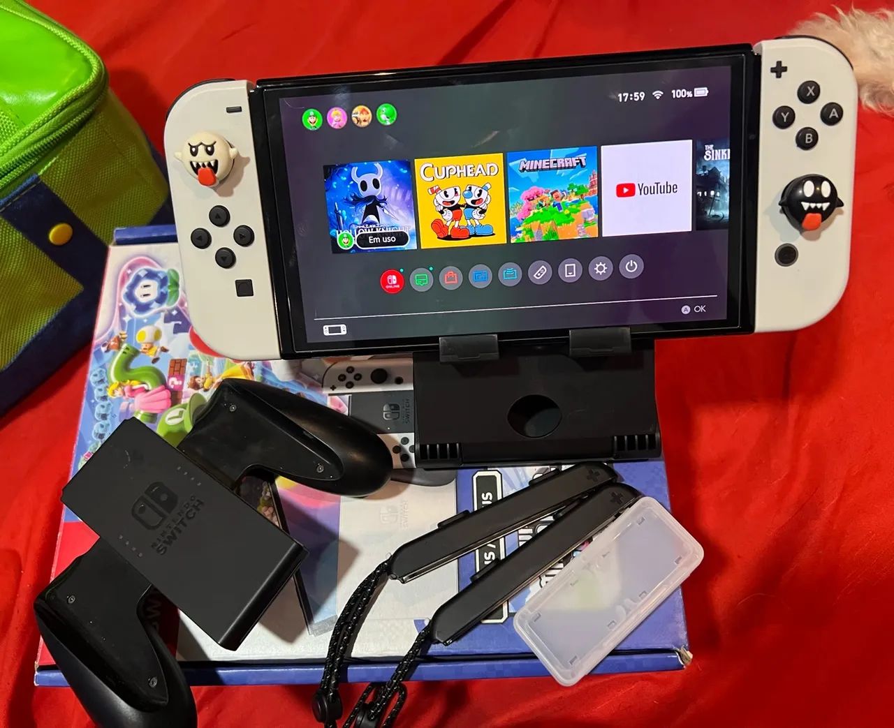 NINTENDO SWITCH OLED + ACESSÓRIOS 