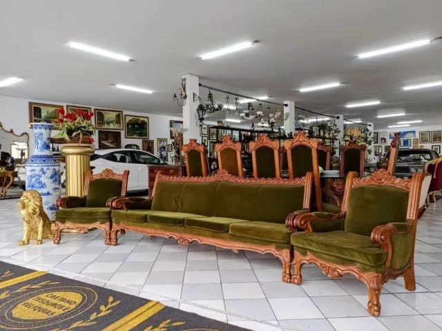 Sofá + Duas poltronas Coloniais todas trabalhada e madeira de altissíma qualidade - Foto 3
