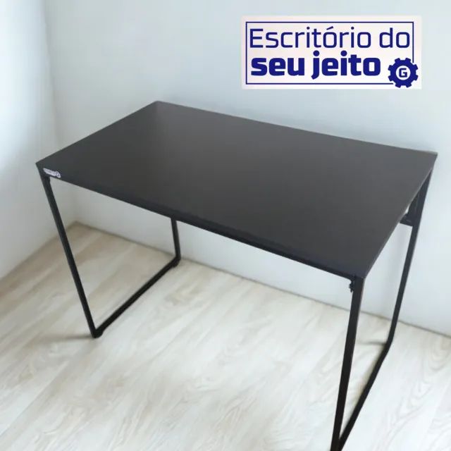 Mesa de Escritório Industrial Reforçada NOVA Multiuso para Computador Notebook Estudo Birô - Foto 2