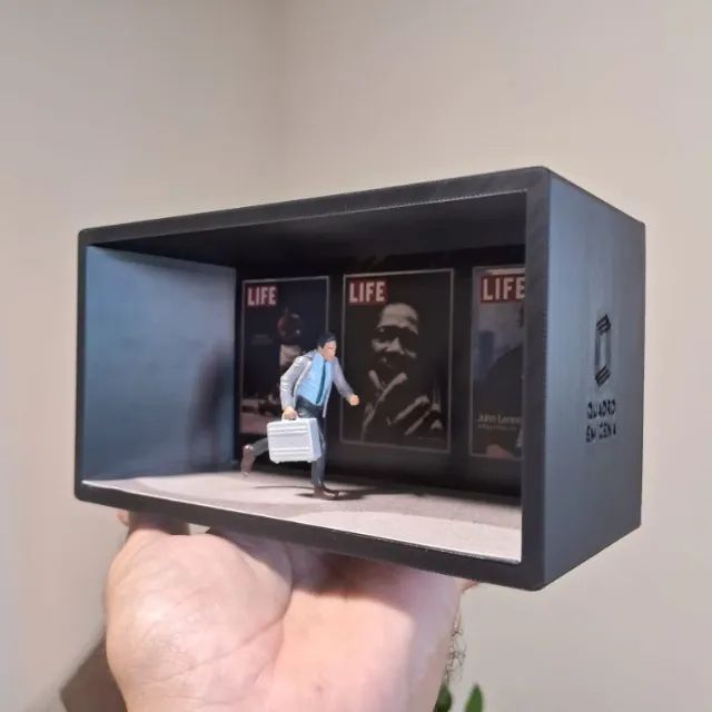 Quadro diorama do filme "A Vida Secreta de Walter Mitty" - Foto 2