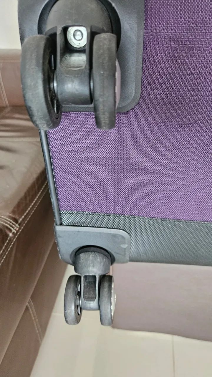 Mala Samsonite Grande com Rodas Giro 360º em Tecido