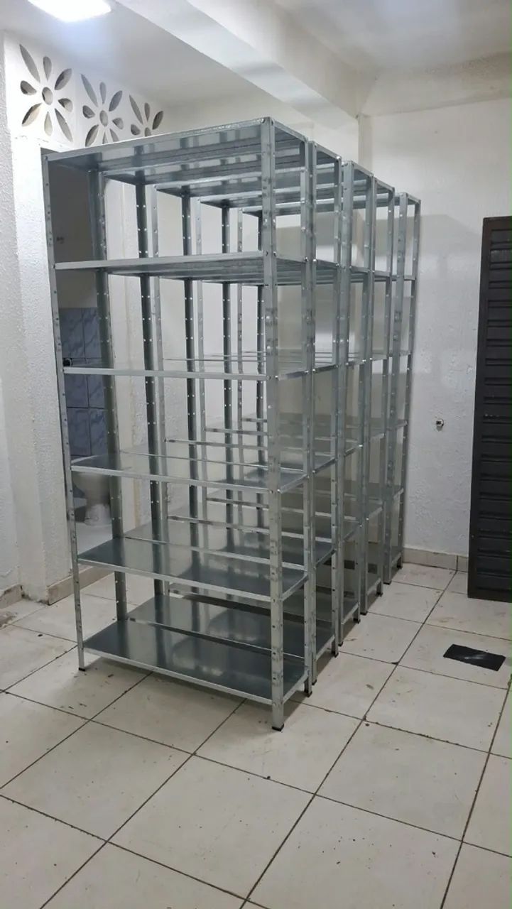 Estantes prateleiras de aço galvanizado  - Foto 4
