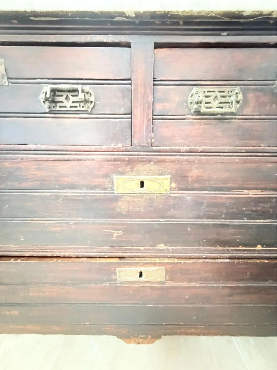 Antiguidade- Penteadeira em madeira maciça - estilo clássico - Foto 4