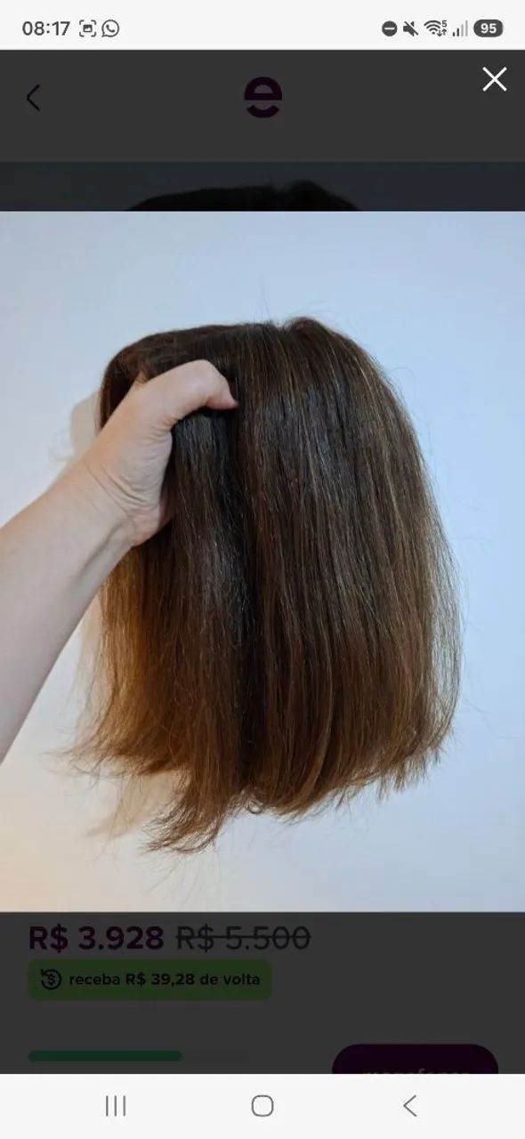 Topo capilar cabelo humano 