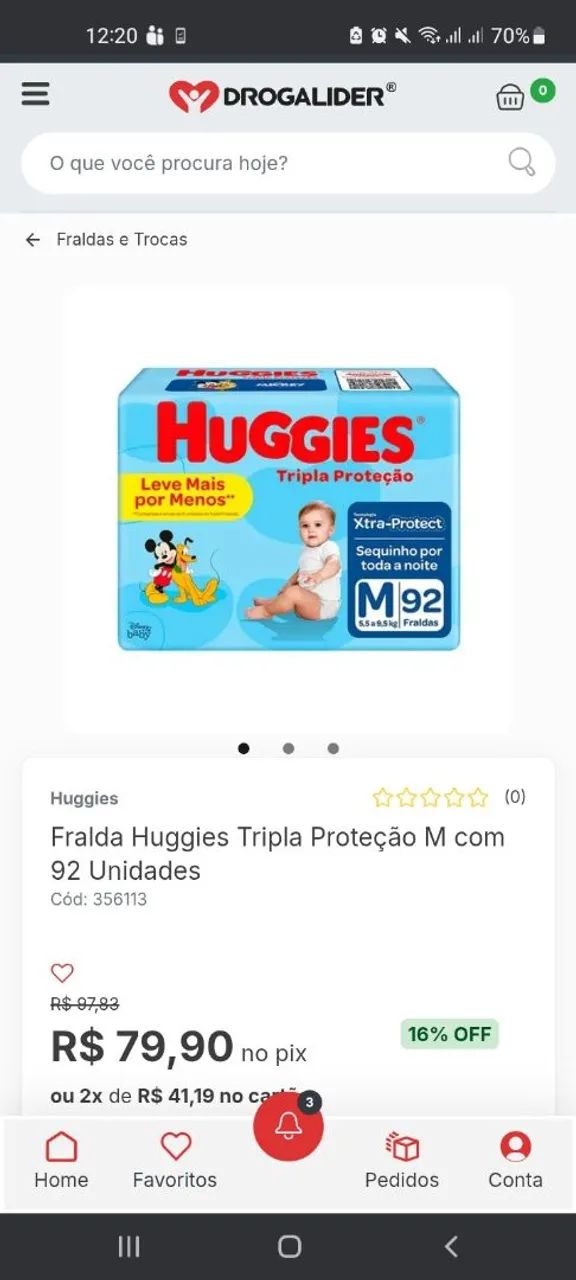 Fralda Huggies 