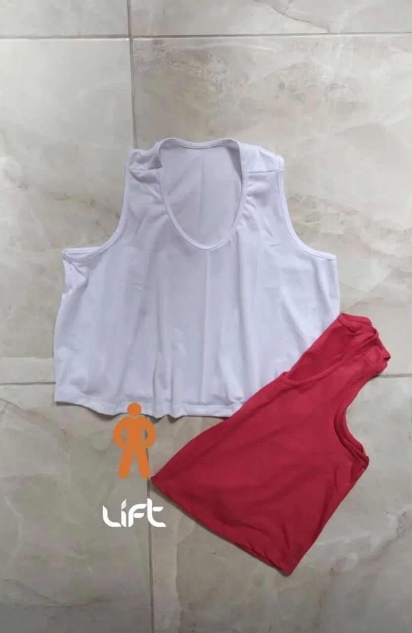 Regata cropped - kit com 2 unidades - Foto 2