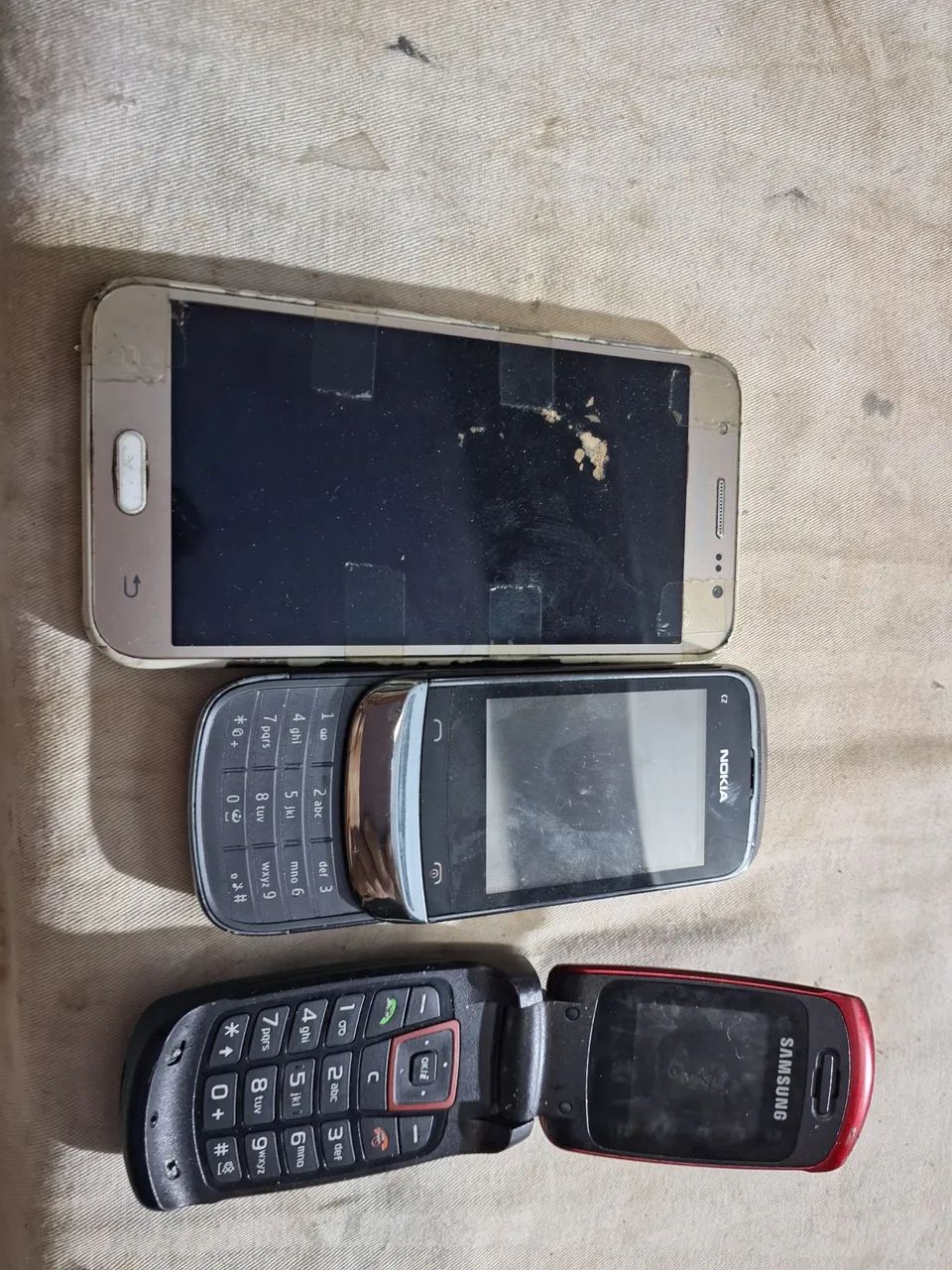 Lote com 3 celulares colecionadores  - Foto 2