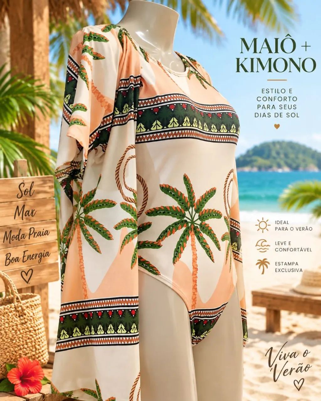 Maiô Com Bojo+Kimono - Foto 2