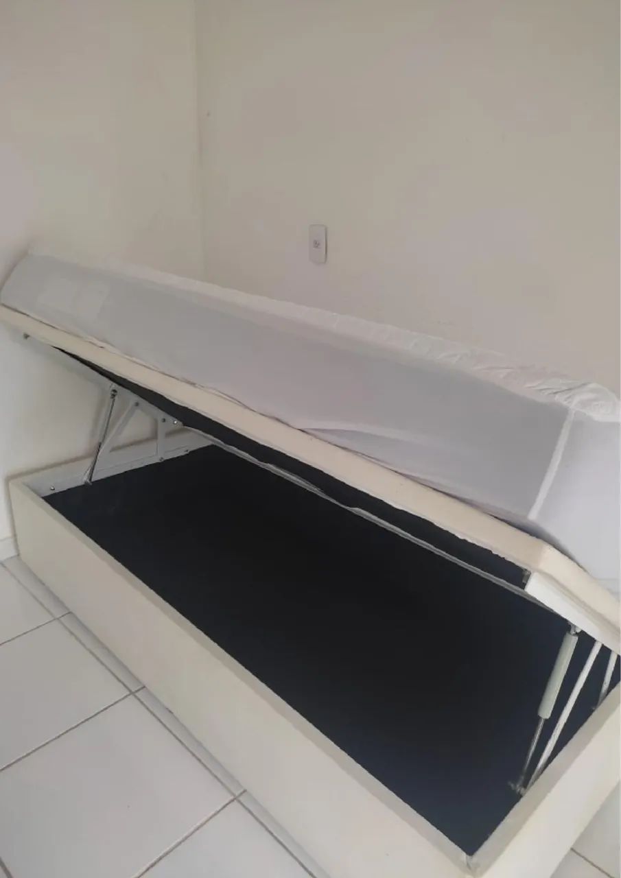 Cama Box Solteiro com Colchão Marca ORTOBOM