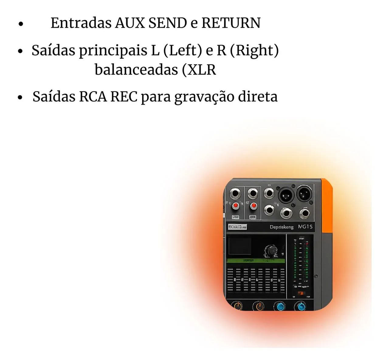 Mesa Som Profissional 16 Canais Usb Bluetooth Efeito Dsp Bivolt  - Foto 4