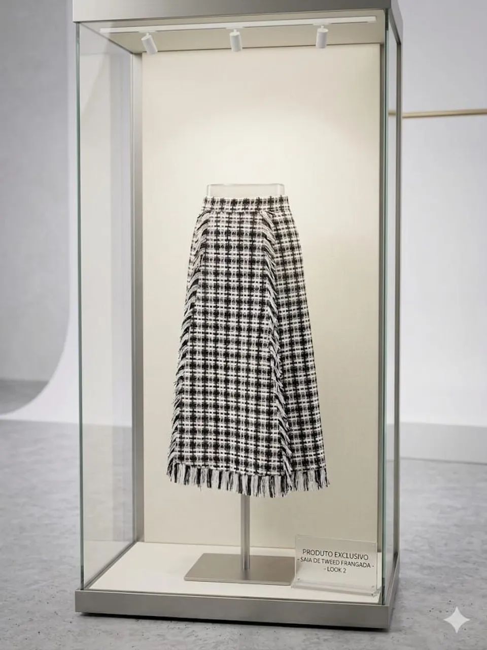 Saia tweed importada 