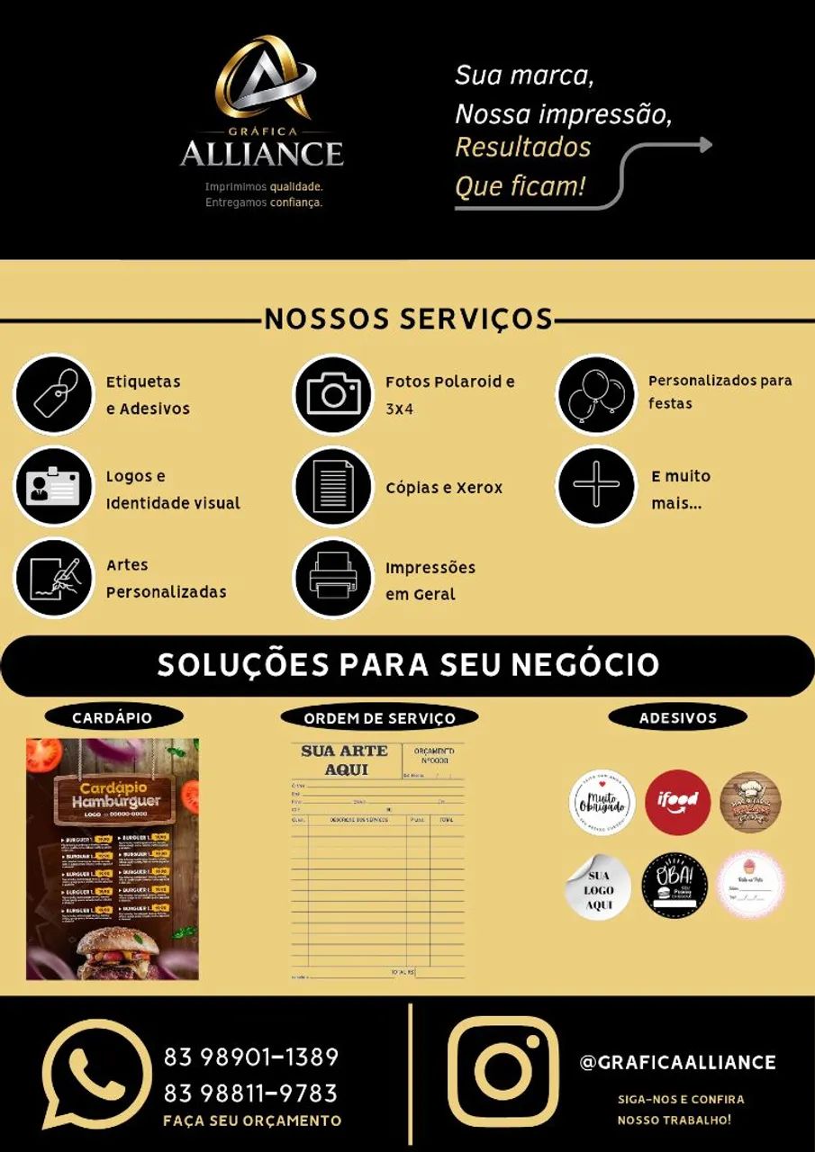Gráfica e Personalizados no Valentina