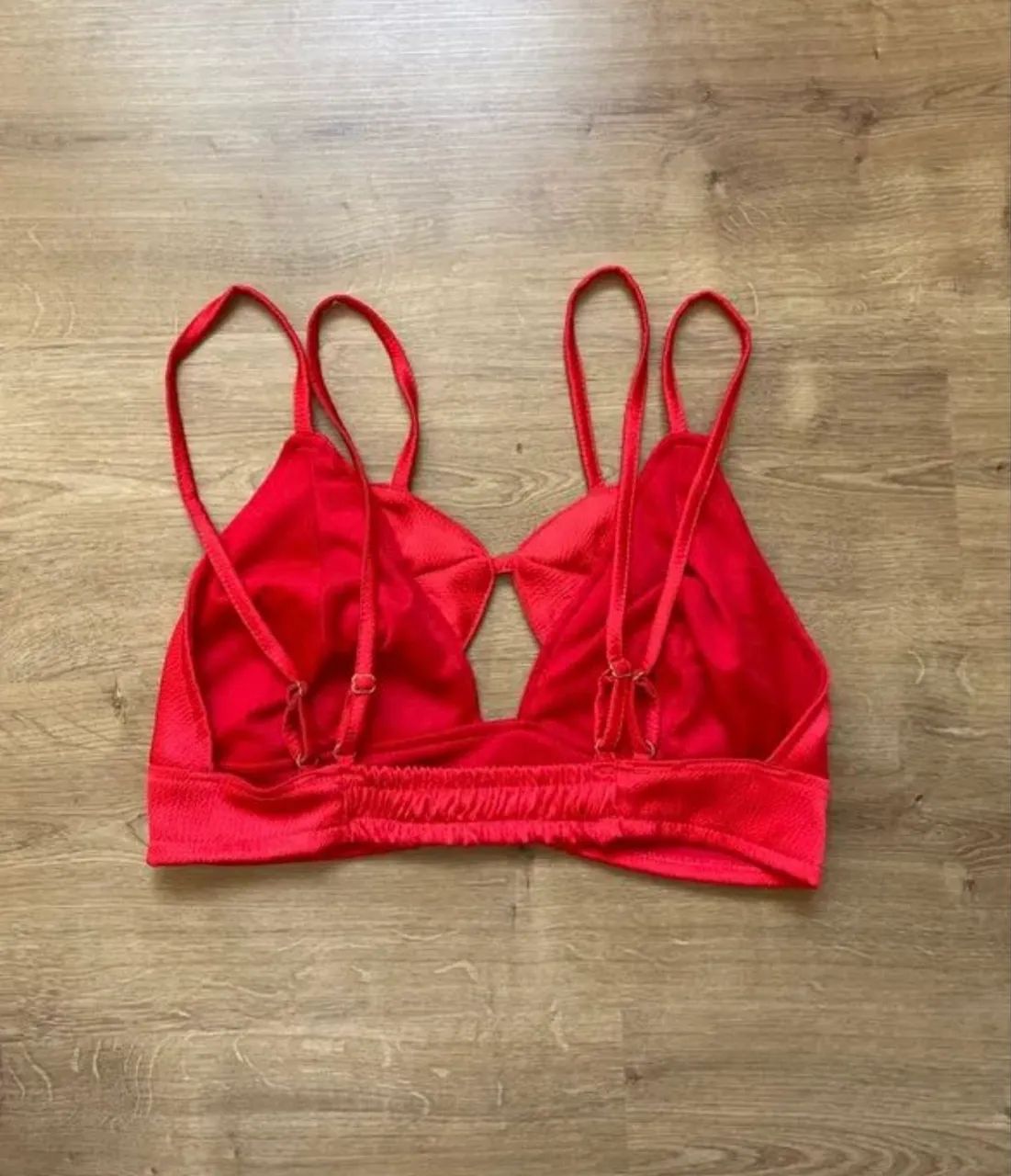 Top vermelho veste P e M da Sempre Linda - Foto 2