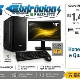 Computador Completo Duex (Honestidade e Qualidade - Distribuidora JK Eletrônicos)