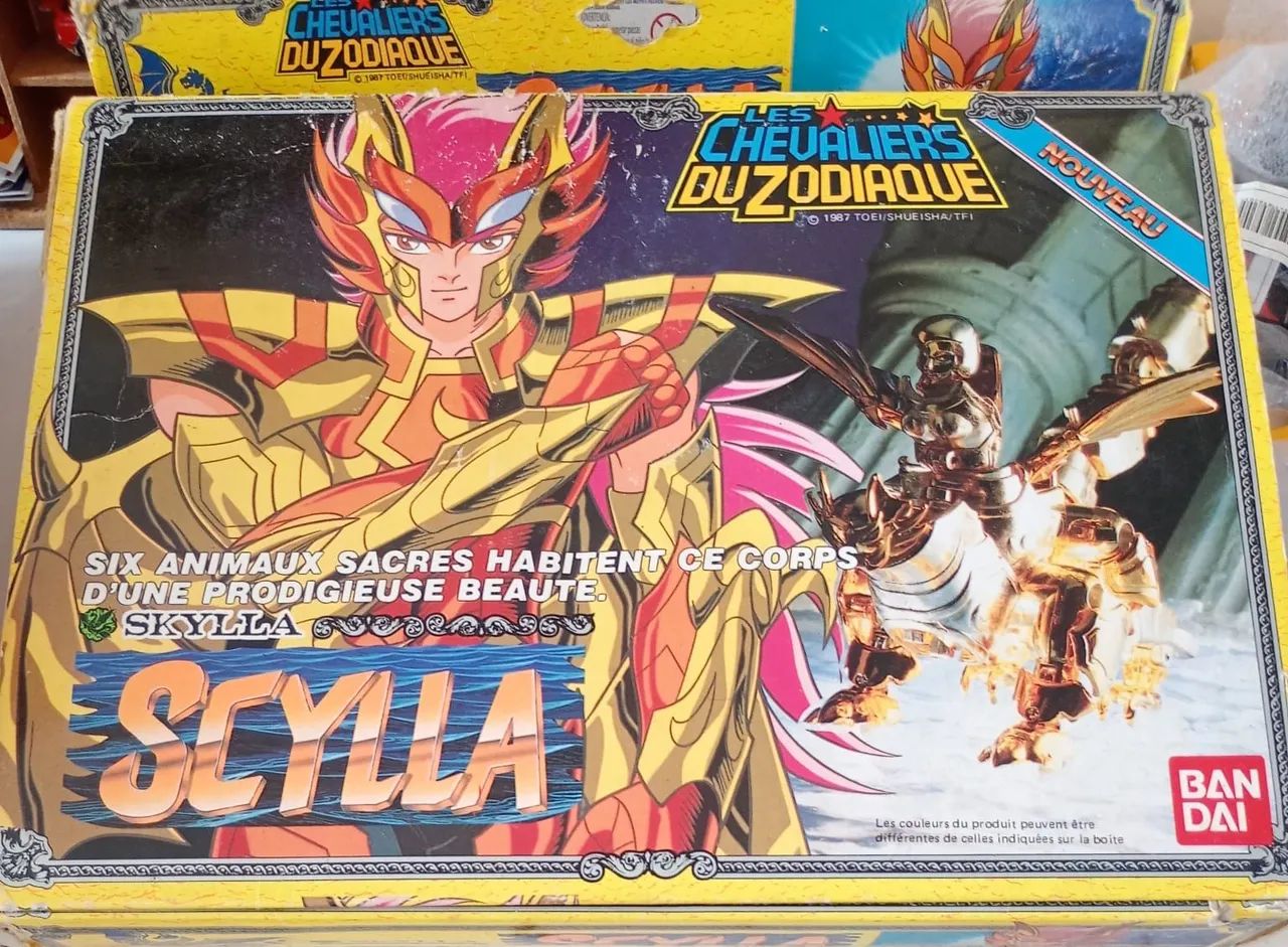 Tô de Scylla Vintage DIECAST 1987 França Bandai