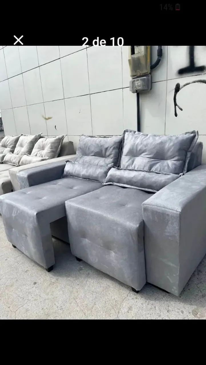Sofa retrátil 1,60cm direto da fábrica  - Foto 2