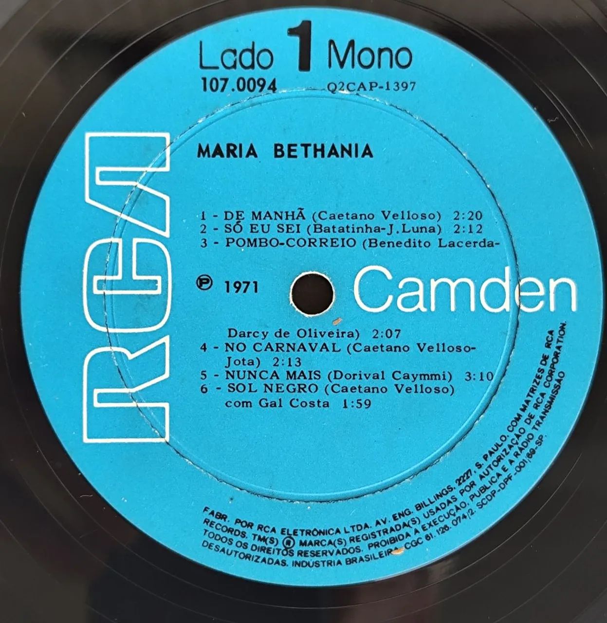 LP vinil - Maria Bethânia - 1971. - Foto 3
