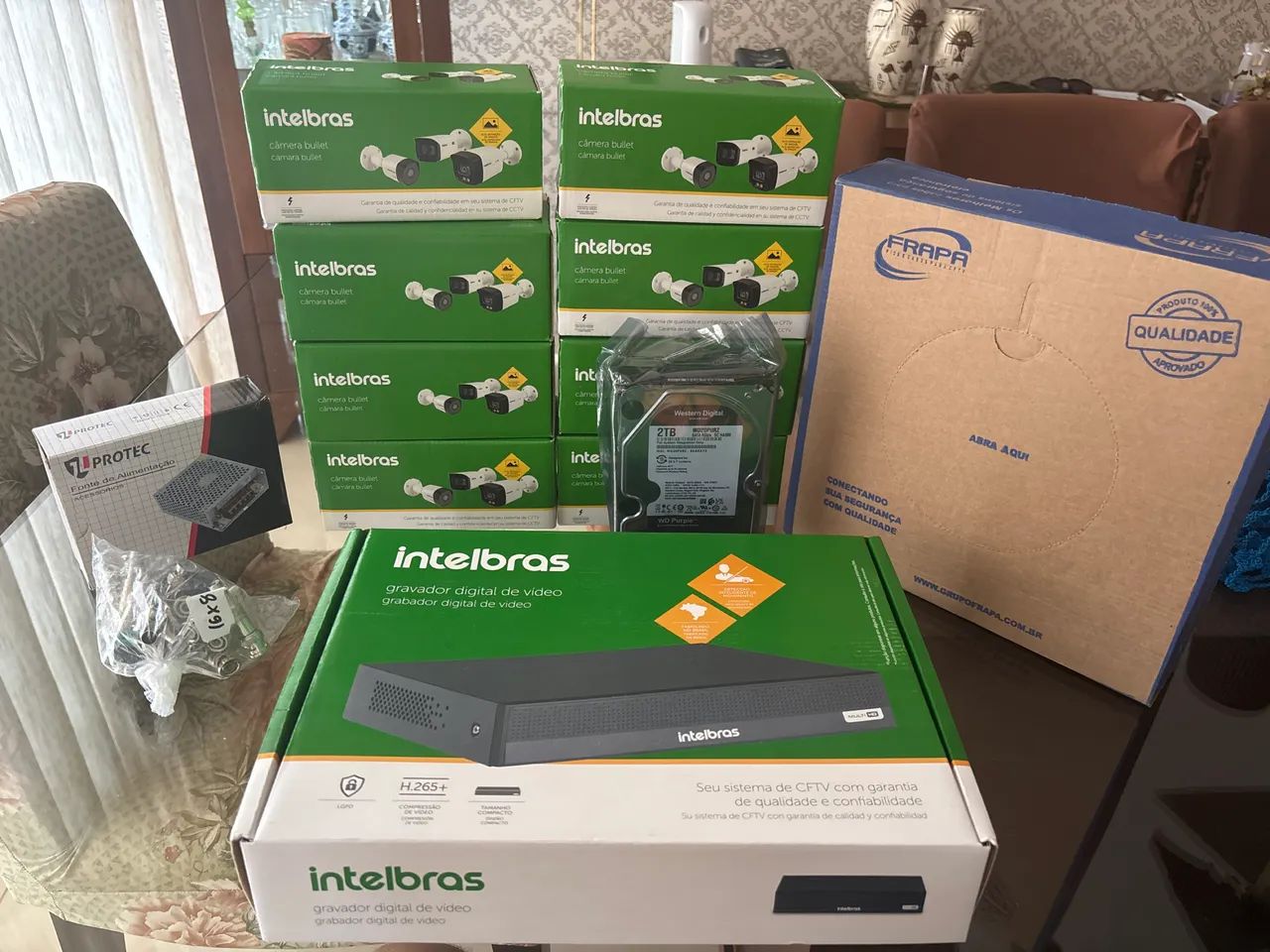 Kit intelbras 8 cameras 1120 full color Dvr 1208-c 8 Canais  - Foto 6