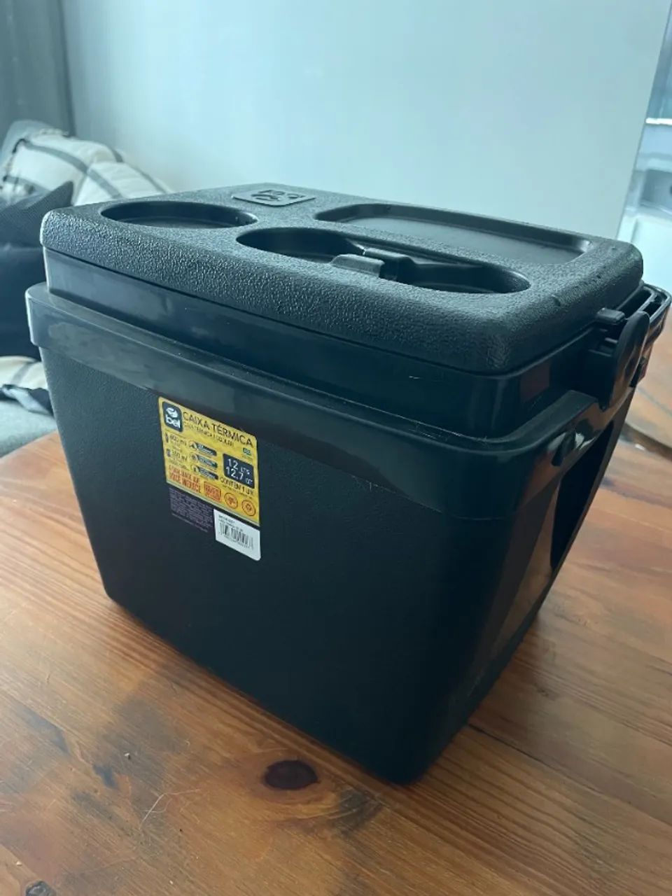 Caixa Térmica 12 Litros Preta Bel