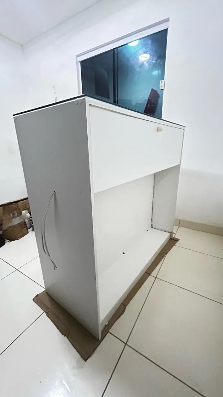 Balcão expositor vitrine de vidro para loja - 1,20m - Foto 3