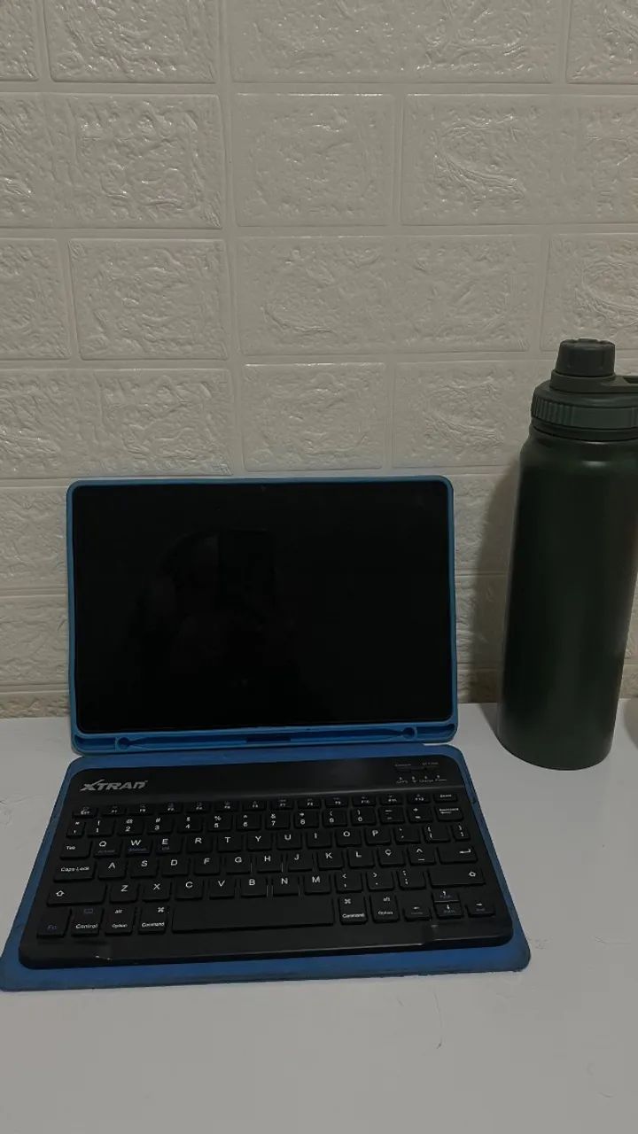 NEGOCIÁVEL Tablet A9 + (A9 plus) 1 ano de uso + teclado e mouse - Foto 2