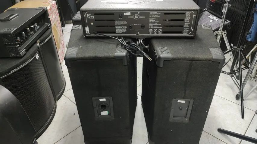 Kit multi uso  CABECOTE LLAUDIO CF 420 + PAR DE CAIXAS PASSIVAS LEACS DE 12 POLEGADAS.PROM - Foto 2