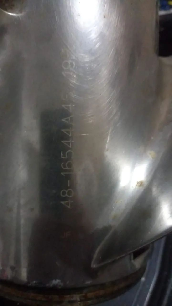 Hélice inox Laser || Mercury 19 passo original  - Foto 2