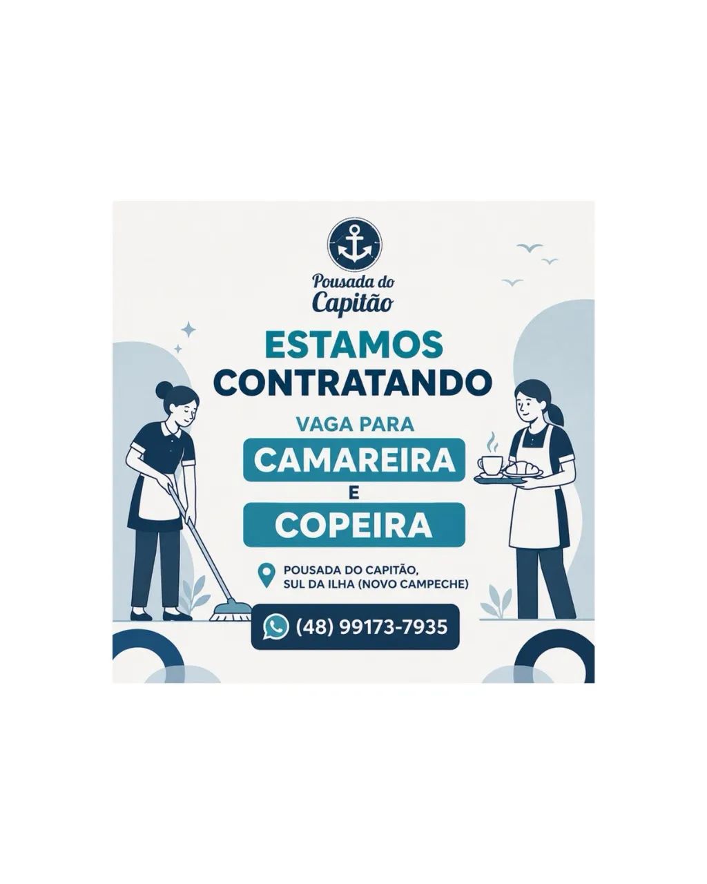 VAGA PARA COPEIRA/CAMAREIRA