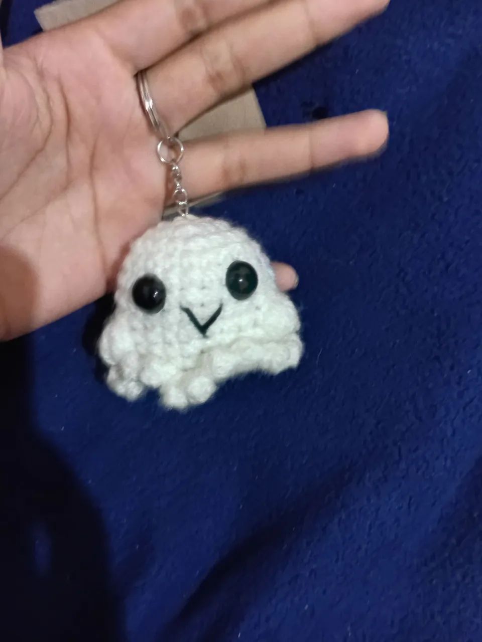 Chaveiro de fantasminha de croche  - Foto 2