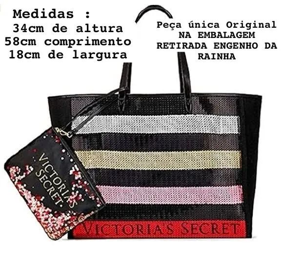 BOLSA  TOTE E NECESSAIRE VICTÓRIA SECRET  HOJE 07/08 R$180