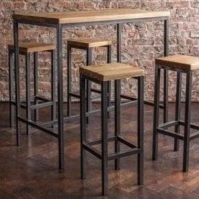 Balcão com duas banquetas industrial - Foto 2