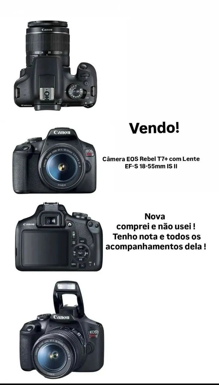 Câmera Canon T7+ - Foto 5