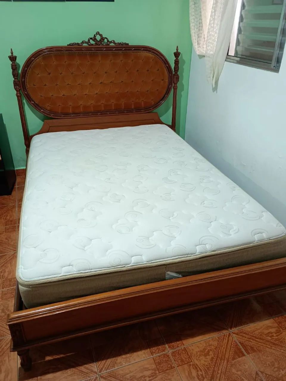 Cama madeira + colchão  - Foto 3