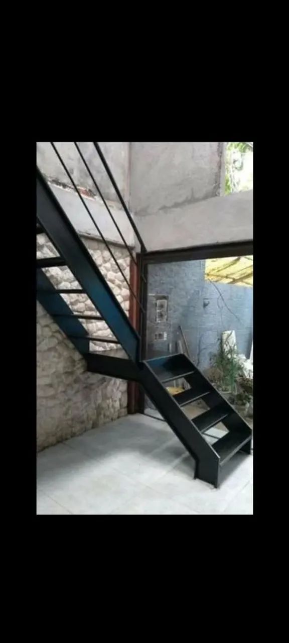 Escada em L ferro pintura zarcão - Ferramentas de Construção - Campo ...