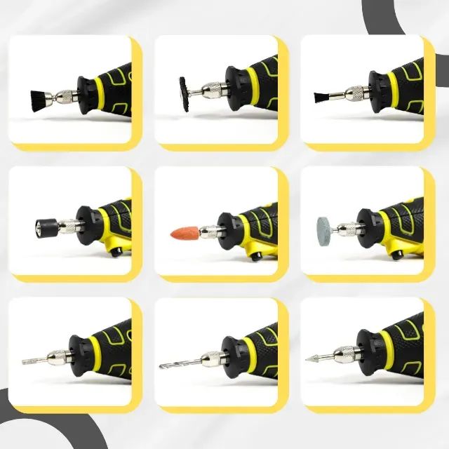 Micro Retífica Com Acessórios E Maleta Mini Furadeira 191pçs 200v 50hz/ 60hz 750 W - Foto 3