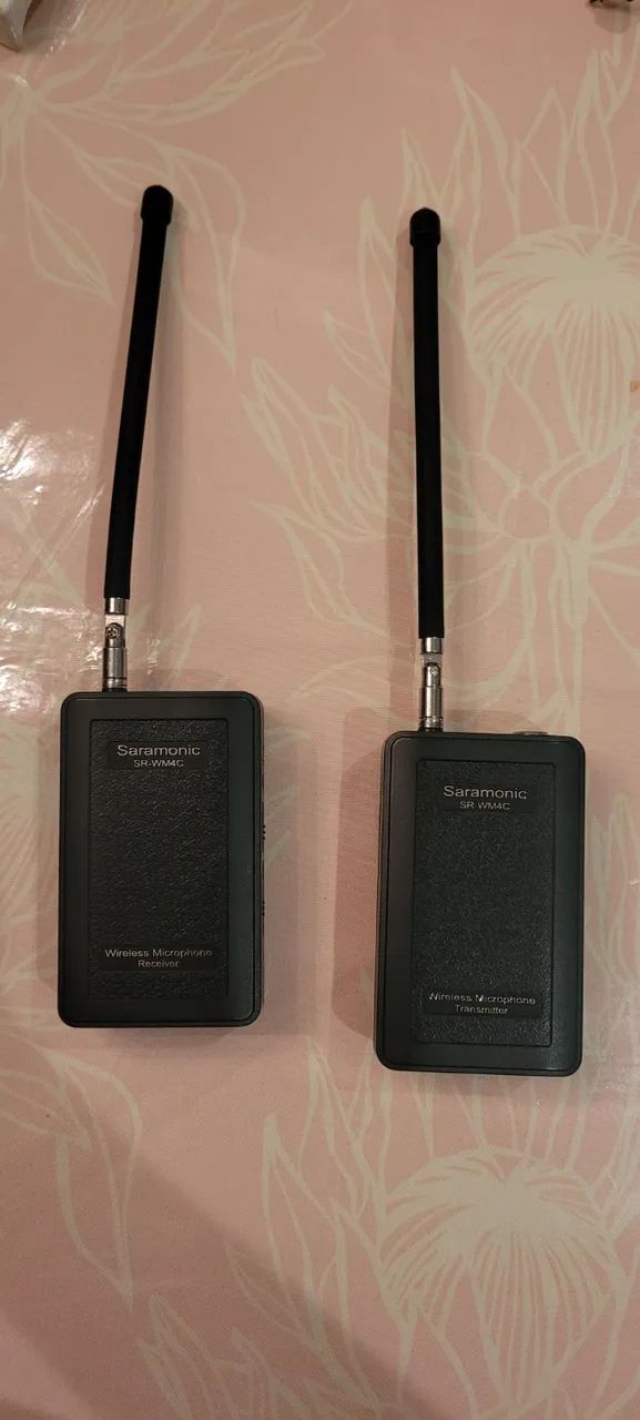 Microfone Lapela Sem Fio Saramonic SR-WM4C - Kit Completo - Usado